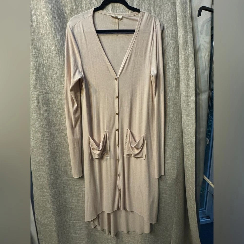 Kye Mi Size L Longline Coral Cardigan